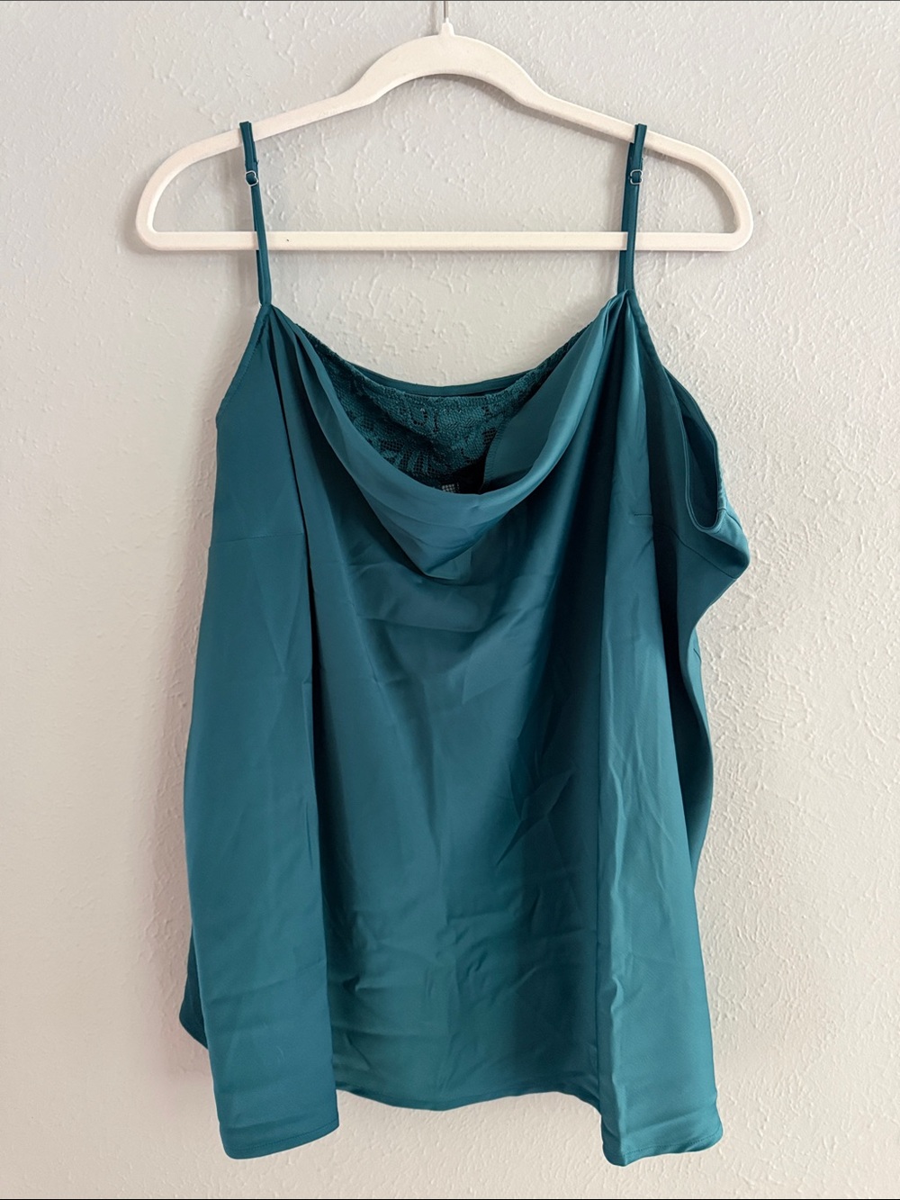 Lane Bryant Teal Cowl Neck Camisole